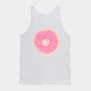 Pink Donut Design Tank Top